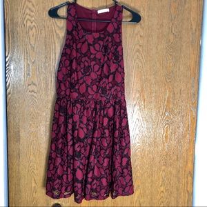 Just me lace overlay dress